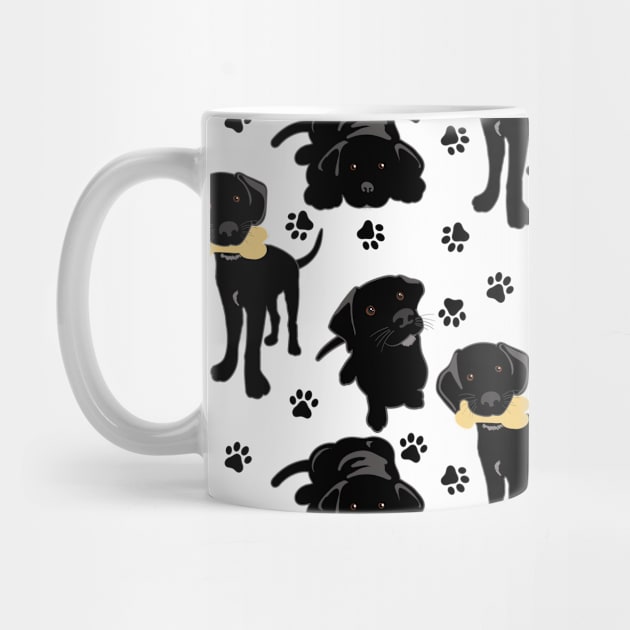 Black Labrador Retriever Puppies by DesignCat